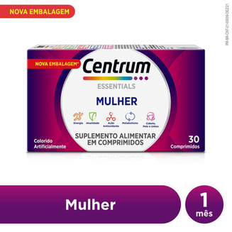 Imagem do produto Polivitamínico Centrum Essentials Mulher De A A Zinco 30 30 Comprimidos Comprimidos