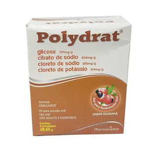 Imagem do produto Polydrat Em Pó Com 4 Envelopes De 27,9G Sabor Guaraná