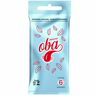Imagem do produto Preservativo Oba Sensitive 6 Unidades