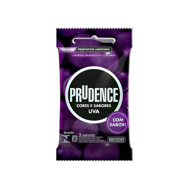 Imagem do produto Preservativo - Prudence Cores E Sabores Uva C 3 Unidades