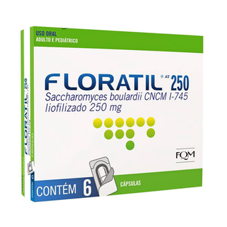 Imagem do produto Probiótico Floratil At 250Mg 6 Cápsulas 6 Cápsulas De Gelatina