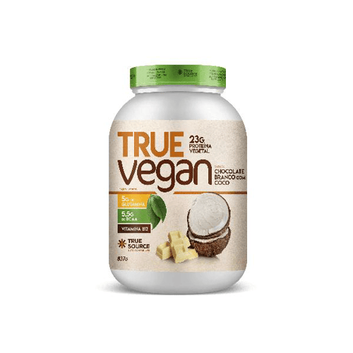 Imagem do produto Proteína Vegana True Vegan Chocolate Branco Com Coco 837G True Source