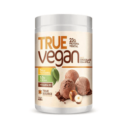 Imagem do produto Proteína Vegana True Vegan Chocolate Com Avelã 418G True Source