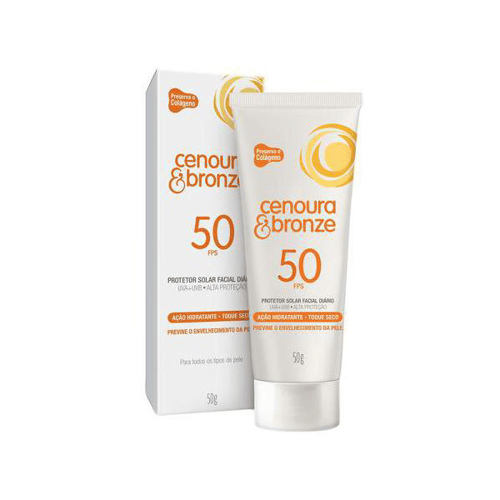 Imagem do produto Protetor Solar Facial Cenoura E Bronze Fps 50 50G