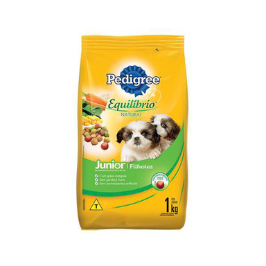 Imagem do produto Ração Para Cão Pedigree Júnior Equilíbrio Natural Carne, Leite E Vegetais Pacote