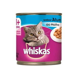 Imagem do produto Ração Para Gato Whiskas Adulto Atum Com Molho Lata Ração Para Gato Whiskas Sabor Atum Com Molho Lata 290G