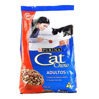 Imagem do produto Ração Para Gatos Cat Chow Adultos Sabor Carne Com 3Kg