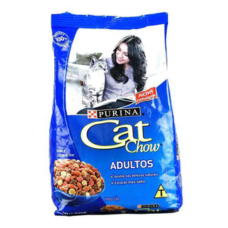 Imagem do produto Ração Para Gatos Cat Chow Adultos Sabor Peixe E Frutos Do Mar Com 3Kg
