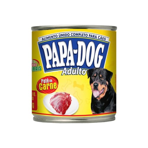 Imagem do produto Ração Úmida Para Cachorro Papa Dog Adulto Patê Sabor Carne Em Lata 280G