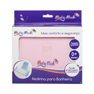 Imagem do produto Redinha Ajustável Para Banheira Rosa 0M+ Baby Bath B21411 Redinha Banheira Rosa Baby Bath