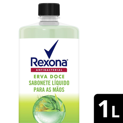 Imagem do produto Refil Sabonete Líquido Rexona Antibacterial Ervadoce 1L 1L Frasco Refil