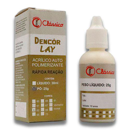 Imagem do produto Resina Acrilica Dencor Lay Pó 25G Classico Resina Acrilica Dencor Lay Autopolimerizavel 62 Po 25G Classico