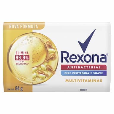Sabonete Rexona Barra Antibacterial 84Gr Multivitaminas