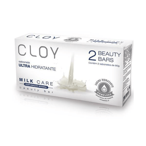 Imagem do produto Sabonete Cloy Beauty Bar Milk Care Com 2 Unidade De 80G Cada