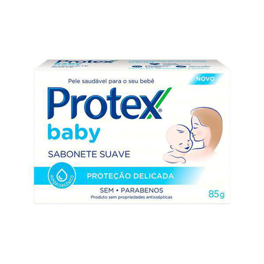 Sabonete barra baby protex protecao delicada caixa 85g