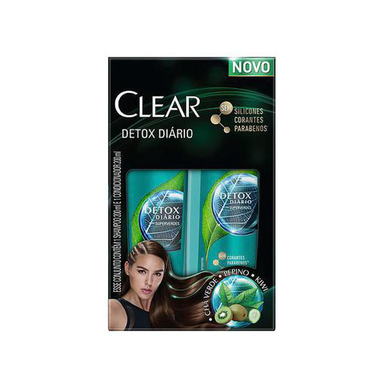 Imagem do produto Shampoo + Condicionador Clear Detox Diãrio Com 200Ml Cada