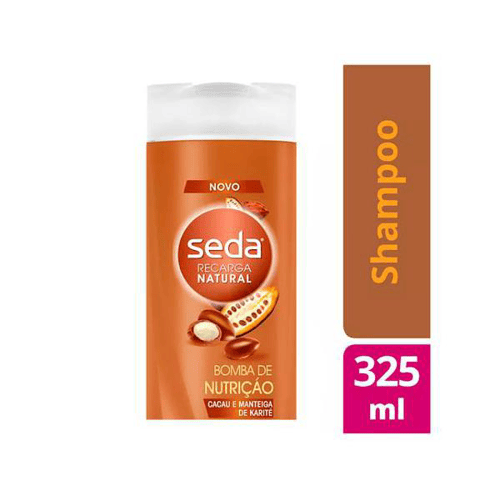 Imagem do produto Shampoo Seda Recarga Natural Bomba De Nutrição 325Ml
