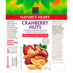 Imagem do produto Snack Nature's Heart Cranberry Nuts 25G