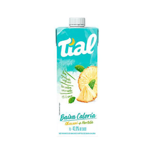 Imagem do produto Suco Tial Néctar Misto Abacaxi E Hortelã De Baixa Caloria 1 Litro