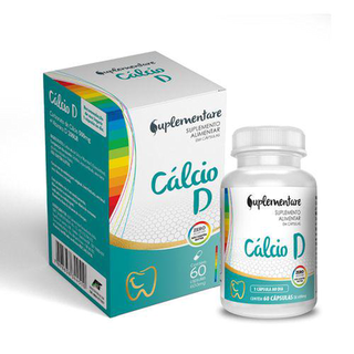 Imagem do produto Suplemento Alimentar Suplementare Cálcio D 60 Cápsulas