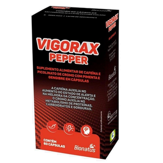 Imagem do produto Suplemento Alimentar Vigorax Pepper Bionatus Com 60 Cápsulas