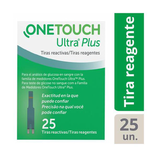 Imagem do produto Tiras Reagentes OneTouch Ultra Plus Com 25 Unidades