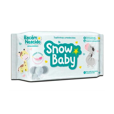 Imagem do produto Toalhas Umedecidas Snow Baby Recém Nascido Com 140 Unidades