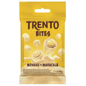 Imagem do produto Trento Bites Mousse De Maracujá Wafer Chocolate Peccin 40G