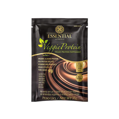 Imagem do produto Veggie Protein Cacao Sachê Essential Nutrition 35G