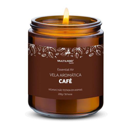 Imagem do produto Vela Aromática De Café 200G Multilaser Saúde Hc526x [Reembalado]