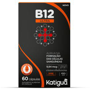 Imagem do produto Vitamina B12 Ultra 9,94Mcg Katiguá Com 60 Cápsulas