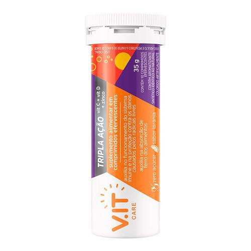 Imagem do produto Vitamina C V.it Care Tripla Ação 10 Comprimidos Efervescentes