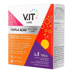 Imagem do produto Vitamina C V.it Care Tripla Ação 30 Comprimidos Efervescentes