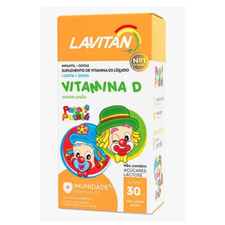 Imagem do produto Vitamina D Lavitan Infantil Patati Patatá Sabor Limão 30Ml
