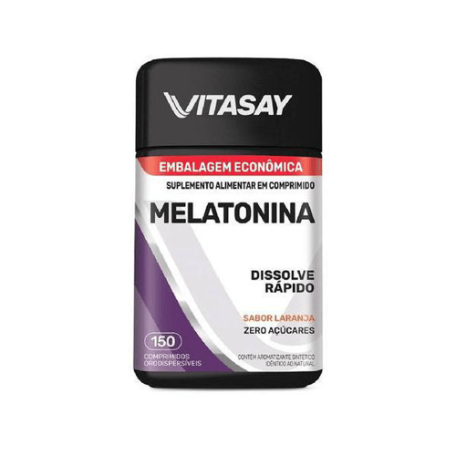 Imagem do produto Vitasay Melatonina Sabor Laranja 150 Comprimidos