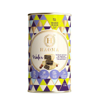 Imagem do produto Wafer Com Creme De Avelã E Cobertura De Chocolate Branco 150G Com Whey Protein + Colágeno Haoma