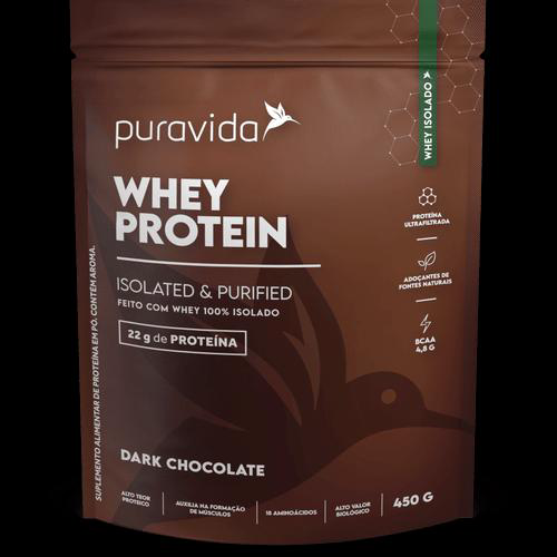 Imagem do produto Whey Protein Isolado Dark Chocolate 450G Pura Vida