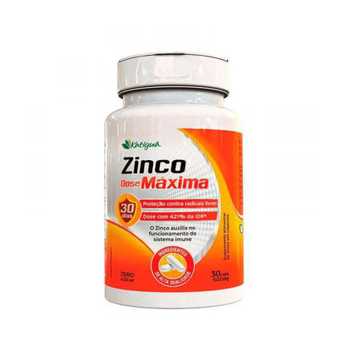 Imagem do produto Zinco Dose Máxima 500Mg Com 30 Cápsulas