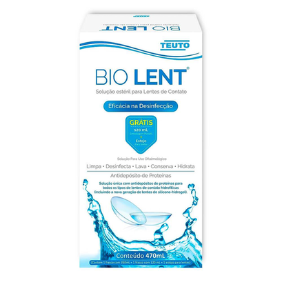 Imagem do produto Kit Bio Lent Com 470Ml + Estojo Para Lentes