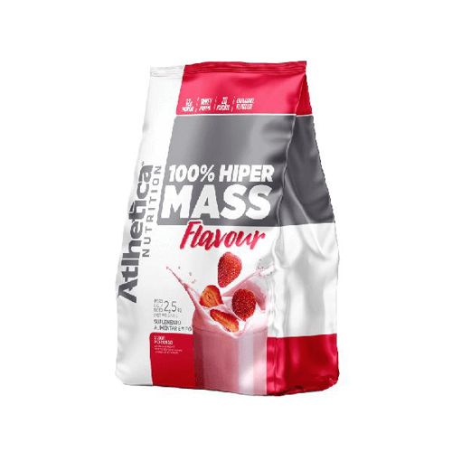 Imagem do produto 100% Hiper Mass Flavour 2,5Kg Morango Atlhetica Nutrition