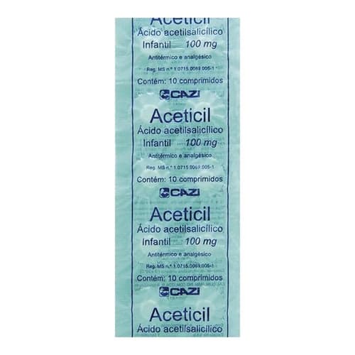 Imagem do produto Aas Aceticil 100Mg 10 Comprimidos