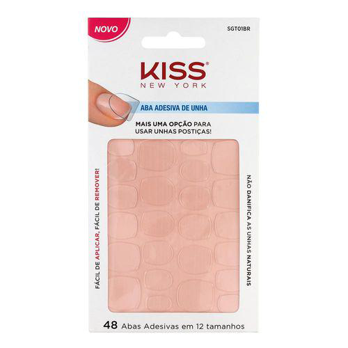 Imagem do produto Aba Adesiva De Unha Kiss Ny Com 48 Unidades Em 12 Tamanhos Kiss New York 48 Unidades
