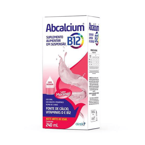 Imagem do produto Abcalcium B12 Suspensão Oral Morango 240Ml