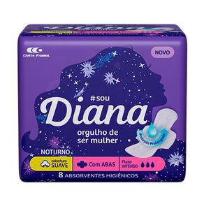Imagem do produto Absorvente Diana Noturno Suave Com Abas Com 8 Unidades