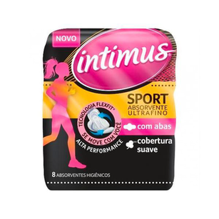 Imagem do produto Absorvente Intimus Sport Ultrafino Com Abas Suave 8 Unidadeas