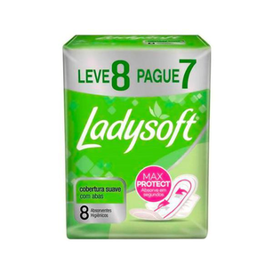 Imagem do produto Absorvente Ladysoft Normal Suave Com Abas 8 Unidades