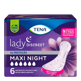 Imagem do produto Absorvente Para Incontinencia Urinaria Tena Lady Discreet Maxi Nigth 2X6 + Brinde