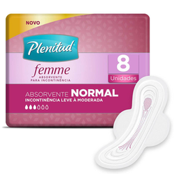 Imagem do produto Absorvente Plenitud Femme Normal Com Abas 8 Unidades