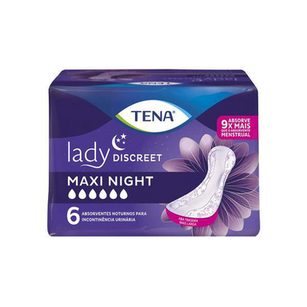 Imagem do produto Absorvente Tena Lady Discreet Maxi Night C/8 Un