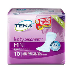 Imagem do produto Absorvente Tena Lady Discreet Mini Com 10 Unidades